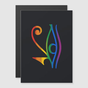 Convite Magnético Sinalizador do Orgulho do Gótico gay