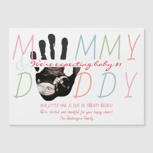 Convite Magnético Sonograma de bebê novo Ultrassom Foto Gravidez
