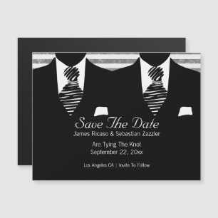 Convite Magnético Sr. e Sr. Suit e Tie Gay salvam o casamento