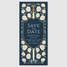Convite Magnético Sword & Shield Medieval Fantasy Salve a Data