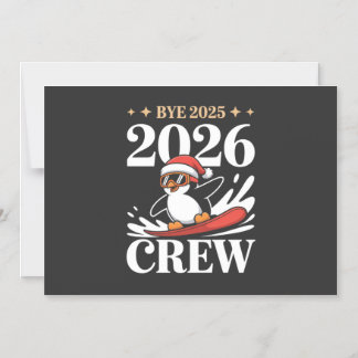 Convite Magnético Tchau Divertido 2025 2026 Equipe Ano Novo Amigos