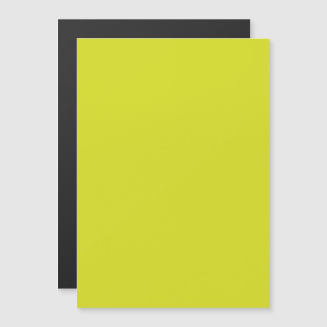 Convite Magnético Textura de Fundo Amarelo Plano (Frente/Verso)