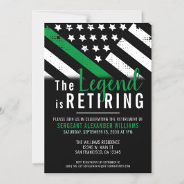 Convite Magnético Thin Green Line - Partido da Reforma do Exército M