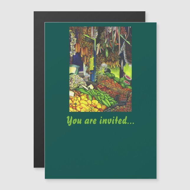 Convite Magnético Threads Comuns de Interações Humanas, Budapeste (Frente/Verso)