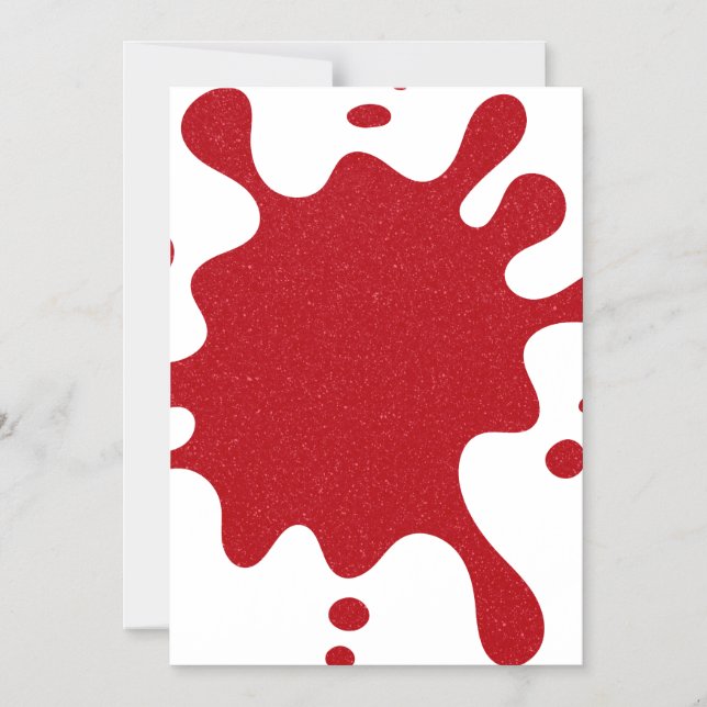 Convite Magnético Tomate Vermelho Brilho Splash em Ímã Branco (Perso (Frente)