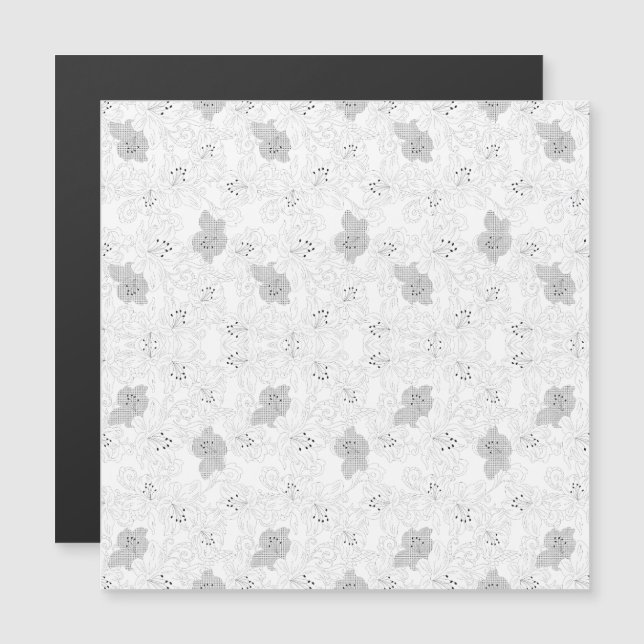 Convite Magnético Transparent Grid Overlay – Editable PNG Texture (Frente/Verso)