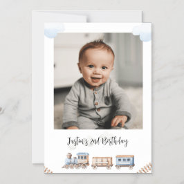 Convite Magnético Treinamento Chugga Duas Fotografias Aniversário Sa