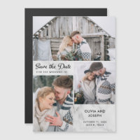Três Fotografias Guardar a Data | Marble Look