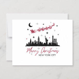 Convite Magnético Viagem de Natal para Nova York, Feliz Natal Nova