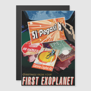 Convite Magnético Viagem Sci-Fi Ad, Planeta 51 Pegasi b