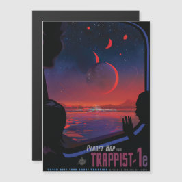 Convite Magnético Viagem Sci-Fi Ad, Trapista Planeta-1e