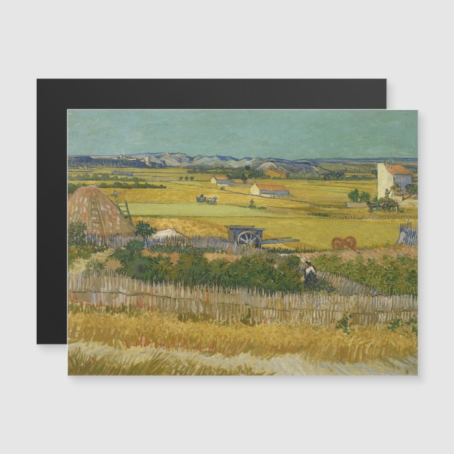 Convite Magnético Vincent Van Gogh, A Colheita, De Oogst (Frente/Verso)