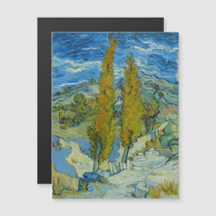 Convite Magnético Vincent Van Gogh, Dois Poplars nos Alpilles