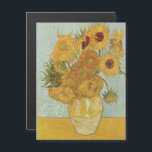 Convite Magnético Vincent Van Gogh - Girassóis, 3ª versão<br><div class="desc">Vincent Van Gogh - Girassóis,  Sonnenblumen,  terceira versão,  1888.</div>