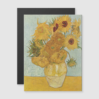 Convite Magnético Vincent Van Gogh - Girassóis, 3ª versão