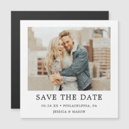 Convite Magnético Vintage Photo Wedding Save The Date Magnets