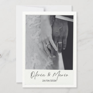 Convite Magnético wedding card