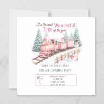Wonderful Christmas Party Magnet Invitation