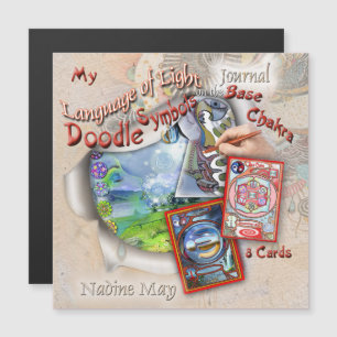 Convite Magnético Workshops de revistas de doodle