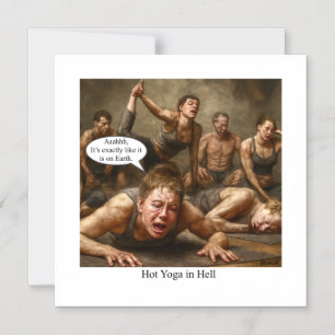Convite Magnético Yoga quente no inferno.