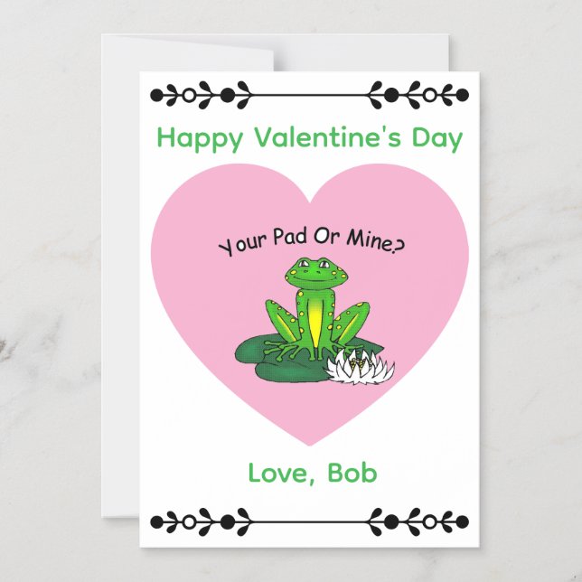 Convite Magnético Your Pad or Mine? Magnetic Card (Frente)