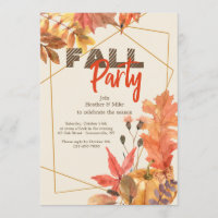 Convite Magnífico de Outono