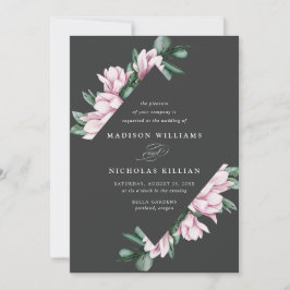 Convite Magnolia e Eucalyptus | Casamento De Frame Floral