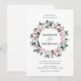Convite Magnólia & Eucalipto | Casamento de Coroa de Flore
