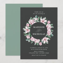 Convite Magnolia & Eucalipto | Casamento de Coroa Floral