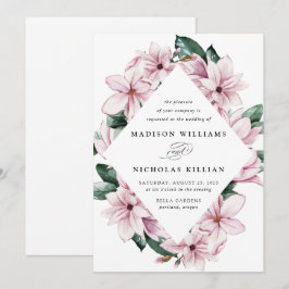 Convite Magnólia & Eucalipto | Quadro Floral Casamento