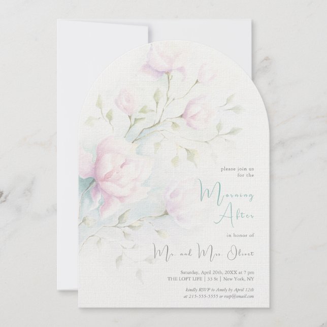 Convite Magnolia Rosa Após (Frente)