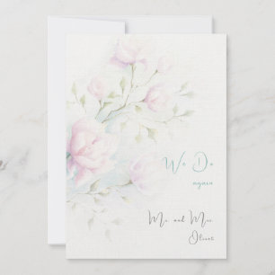 Convite Magnólia Rosa Renovação de Votos 10 anos