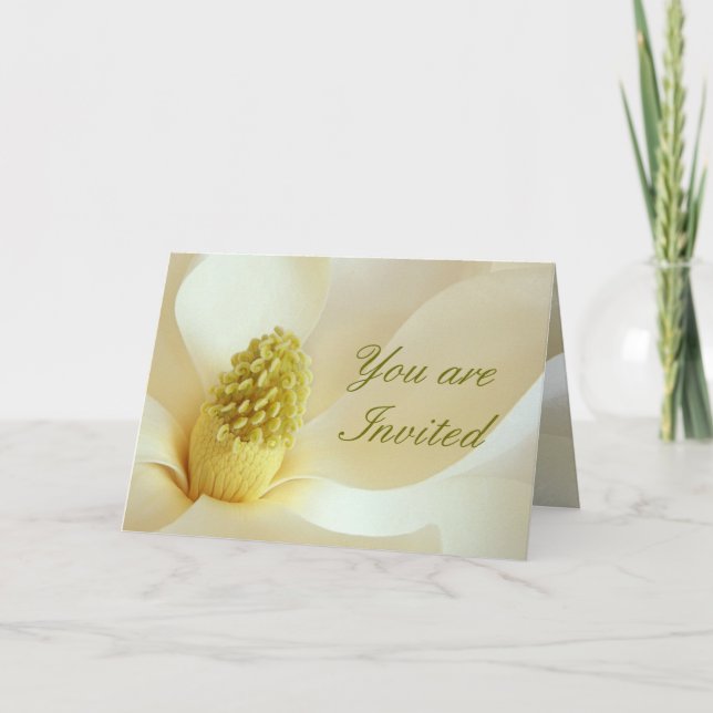 Convite MAGNOLIA Wedding Coordinate Wedding Invitation (Frente)