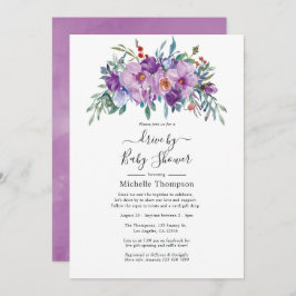 Convite Magnolias e Rosas roxas dirigem por Chá