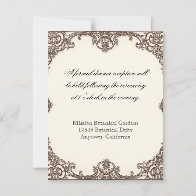 Convite Magnolias n Bird of Paradise - RSVP Response Card (Frente)