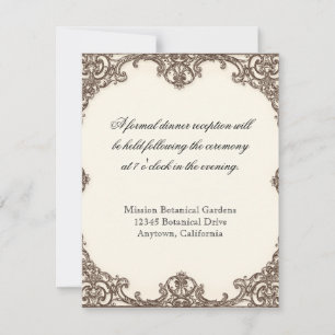 Convite Magnolias n Bird of Paradise - RSVP Response Card