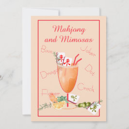 Convite Mahjong Party Invitation