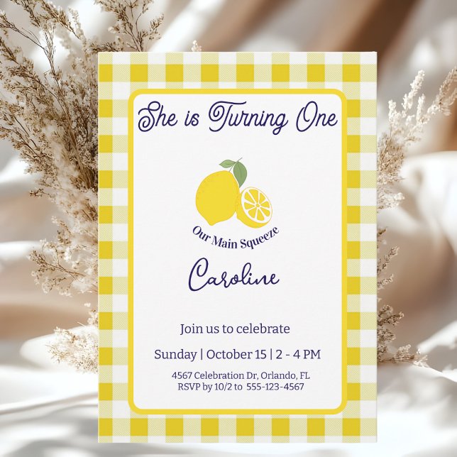 Convite Main Squeeze Birthday Invitation Birthday Card (Criador carregado)