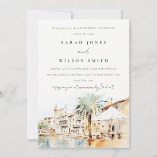 Convite Maiorca Espanha Paisagem Casamento Aniversário