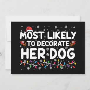 Convite Mais Propensa a Decorar o Natal da Família do Cach