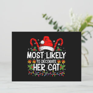 Convite Mais Propensa a Decorar sua Família de Gatos Combi