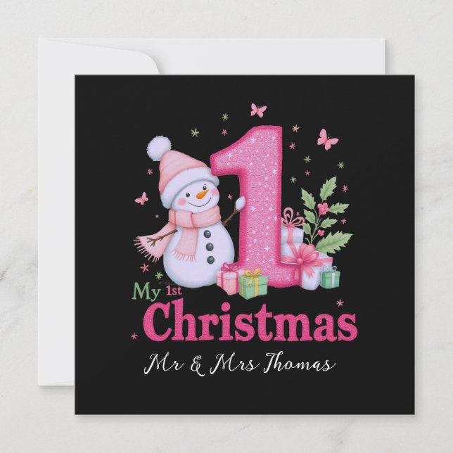 Convite Mais Propenso a Dançar com o Papai Noel, Cara (Frente)