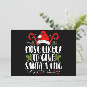 Convite Mais Propenso a Dar um Abraço no Papai Noel na Fam