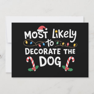 Convite Mais Propenso a Decorar o Natal do Cão Natal
