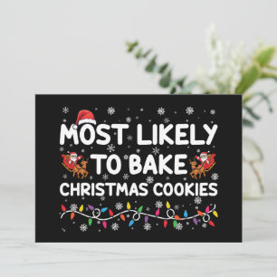 Convite Mais Propenso a Fazer Biscoitos de Natal Padeiro d