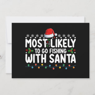 Convite Mais Propenso a Ir Pescar com o Papai Noel Engraça