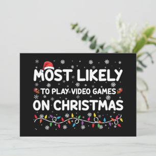 Convite Mais Propenso a Jogar Videojogos no Gamer de Natal