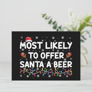 Convite Mais Propenso a Oferecer Uma Cerveja ao Papai Noel