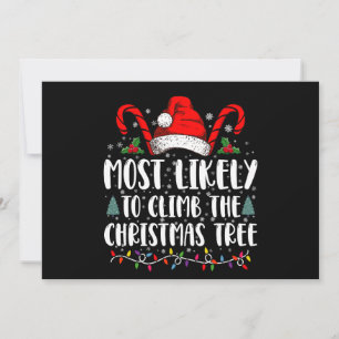 Convite Mais Propenso a Subir a Árvore de Natal 