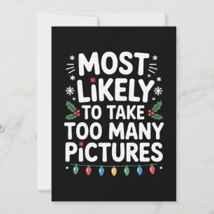 Convite Mais Propenso a Tirar Muitas Fotos de Natal